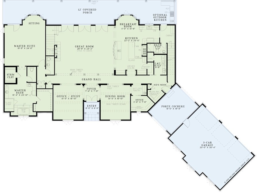 House Plan NDG 1345 Main Floor