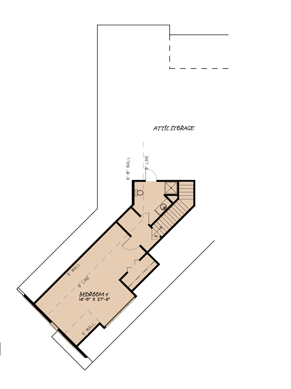 House Plan MEN 5224 Upper Floor