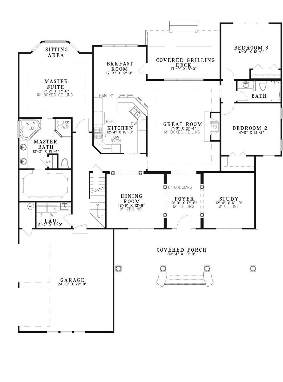 House Plan NDG 541 Main Floor