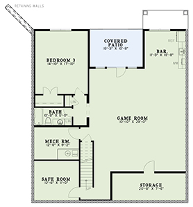 House Plan NDG 1623 Basement