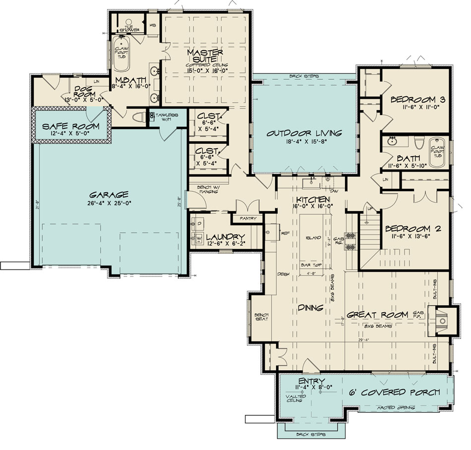 House Plan SMN 1056 Main Floor