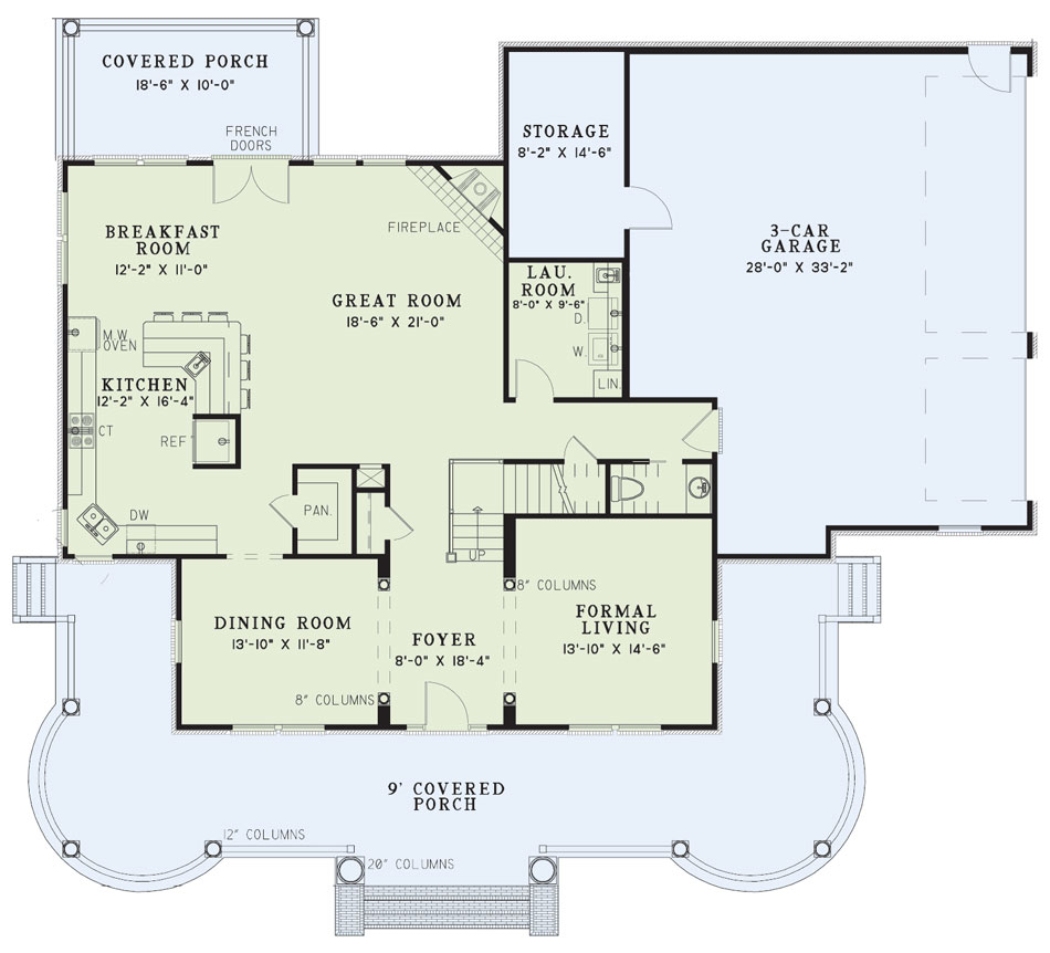 House Plan NDG 230 Main Floor