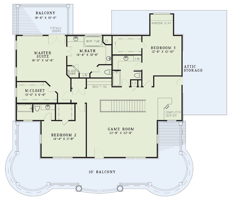 House Plan NDG 230 Upper Floor