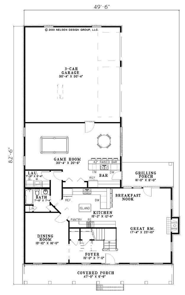 House Plan NDG 603 Main Floor