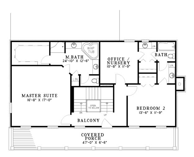 House Plan NDG 603 Upper Floor