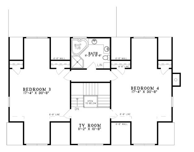 House Plan NDG 1401 Option/Upper Floor