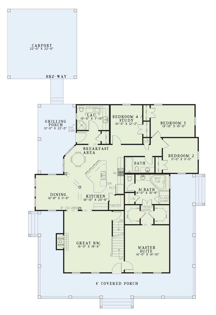 House Plan NDG 320 Main Floor