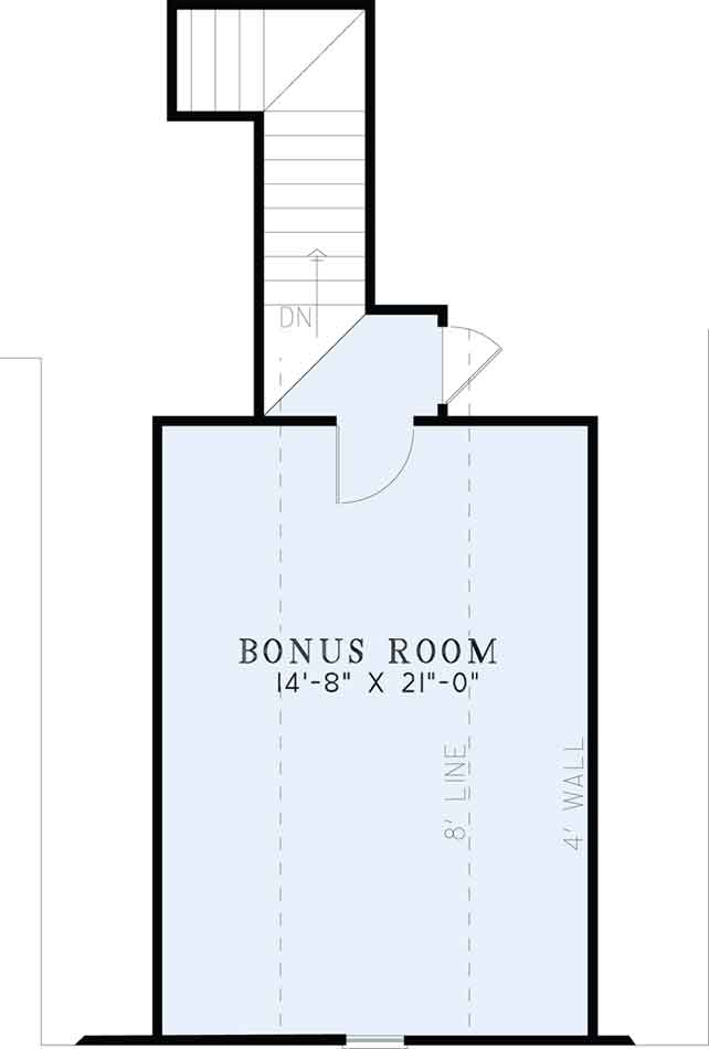 House Plan NDG 1416 Bonus Room