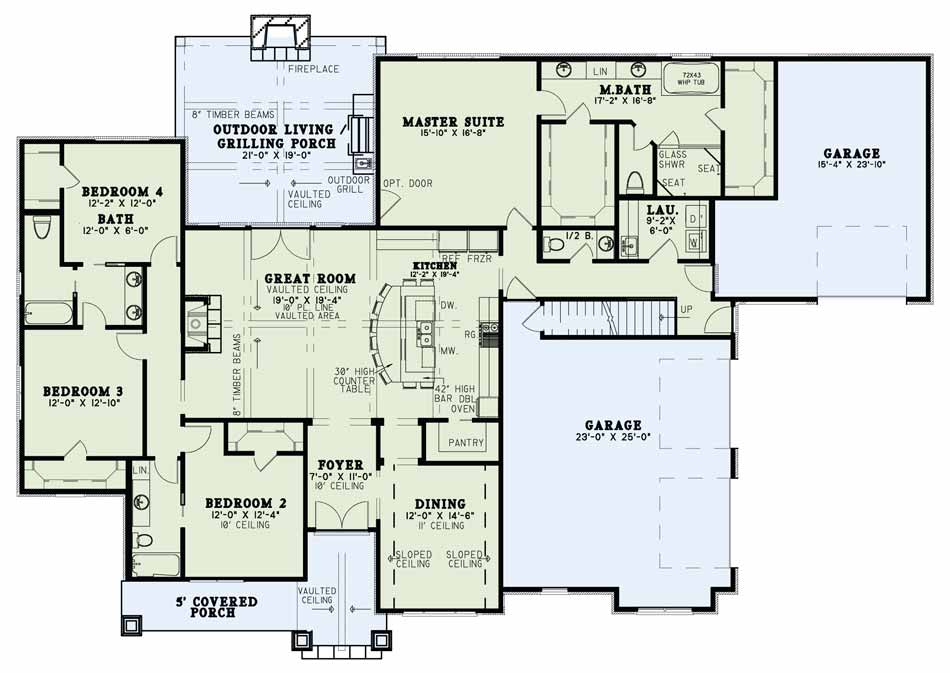 House Plan NDG 1498 Main Floor