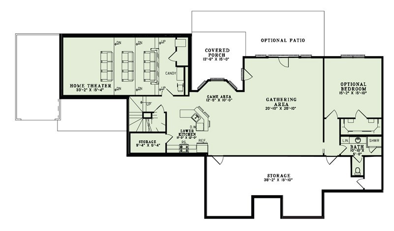 House Plan NDG 1401 Basement