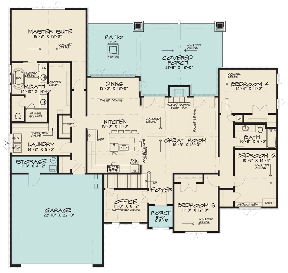 House Plan SMN 1022 Main Floor