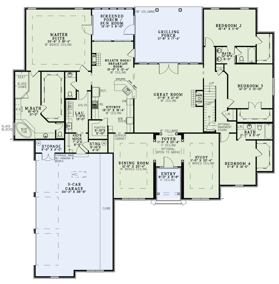 House Plan NDG 1147 Main Floor