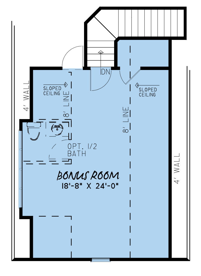 House Plan MEN 5245 Bonus Room