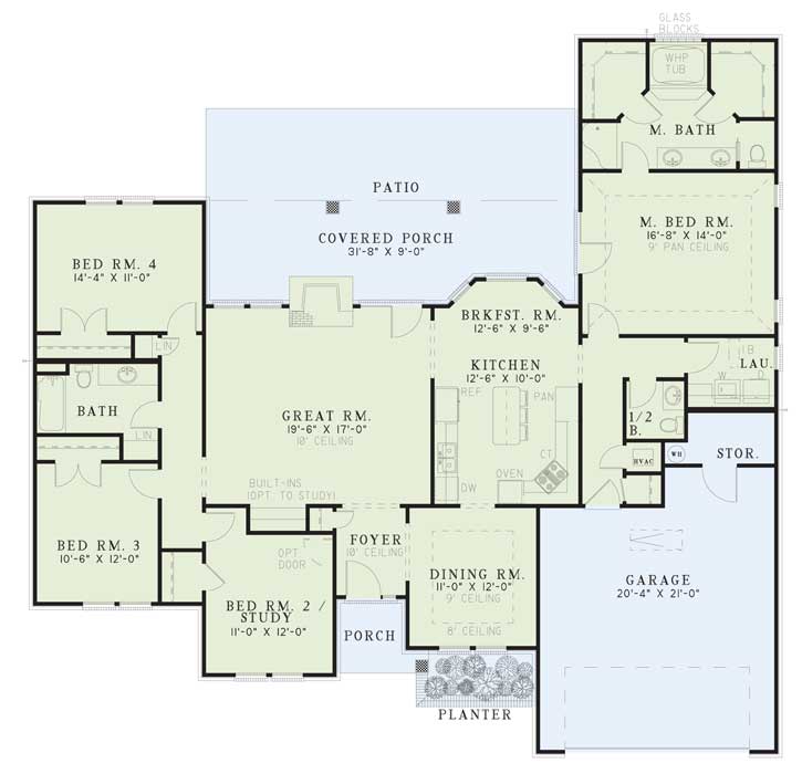 Nelson Design Group House Plan 190 Cherry Street Traditional House Plan