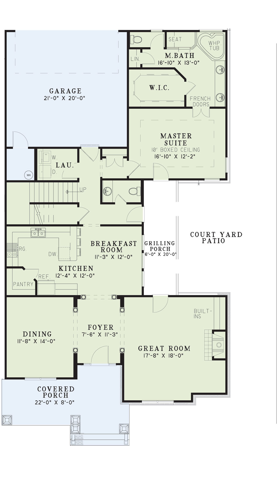 House Plan NDG 590 Main Floor