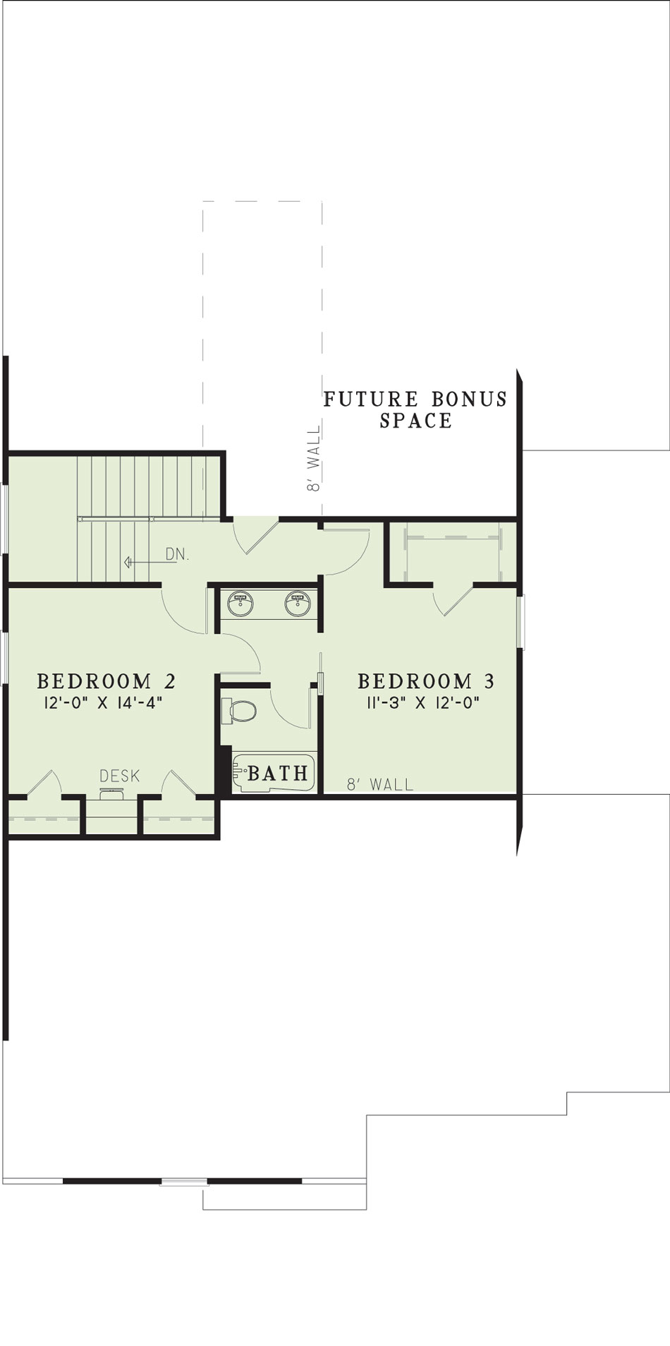 House Plan NDG 590 Upper Floor