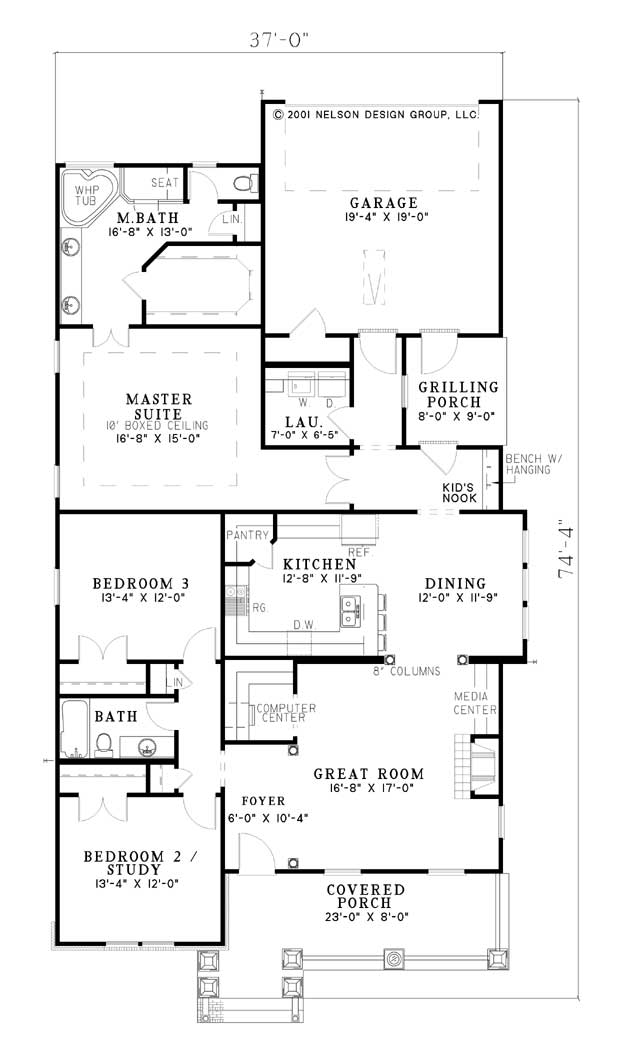 House Plan NDG 596 Main Floor