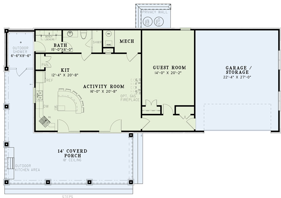 House Plan NDG 1483 Main Floor