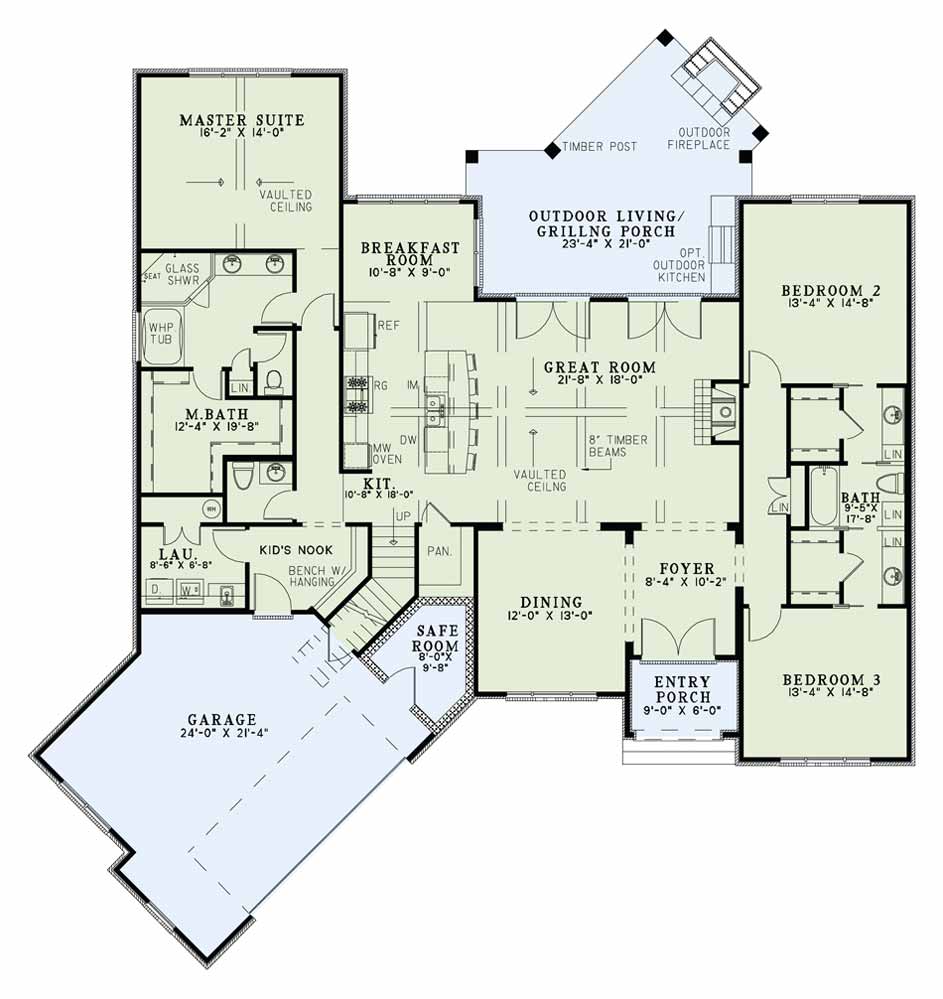 House Plan NDG 1429 Main Floor