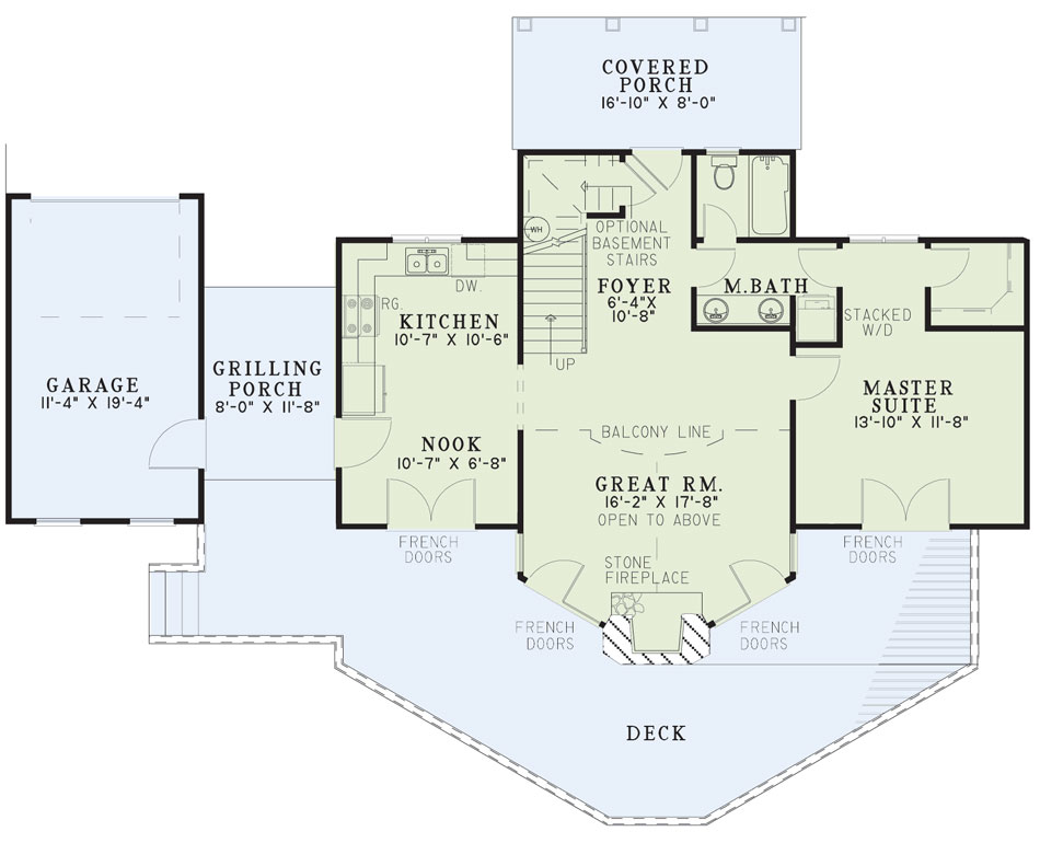 House Plan NDG 833 Main Floor