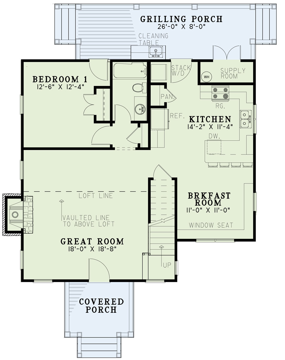 House Plan NDG 422 Main Floor