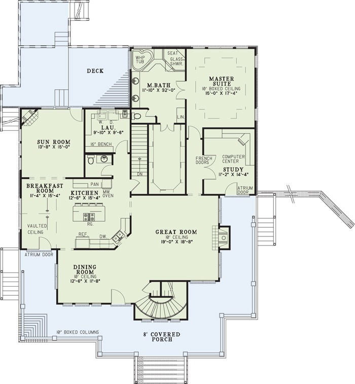 House Plan NDG 217 Main Floor