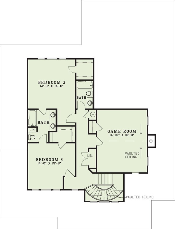 House Plan NDG 217 Upper Floor