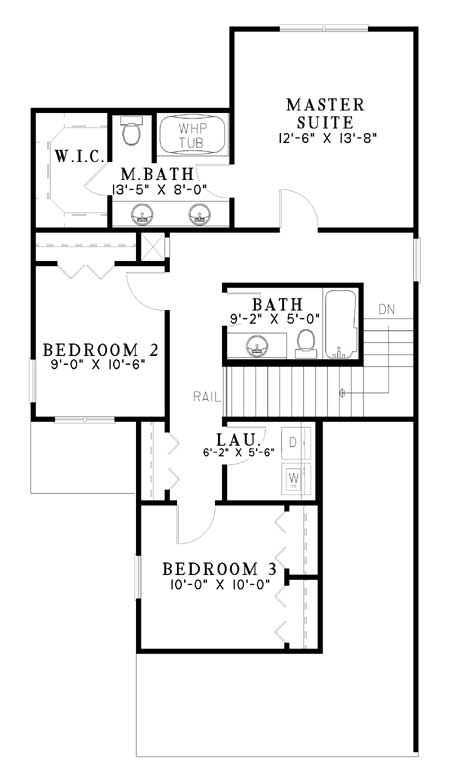 House Plan NDG 642 Upper Floor