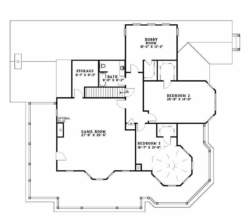 House Plan NDG 493 Upper Floor