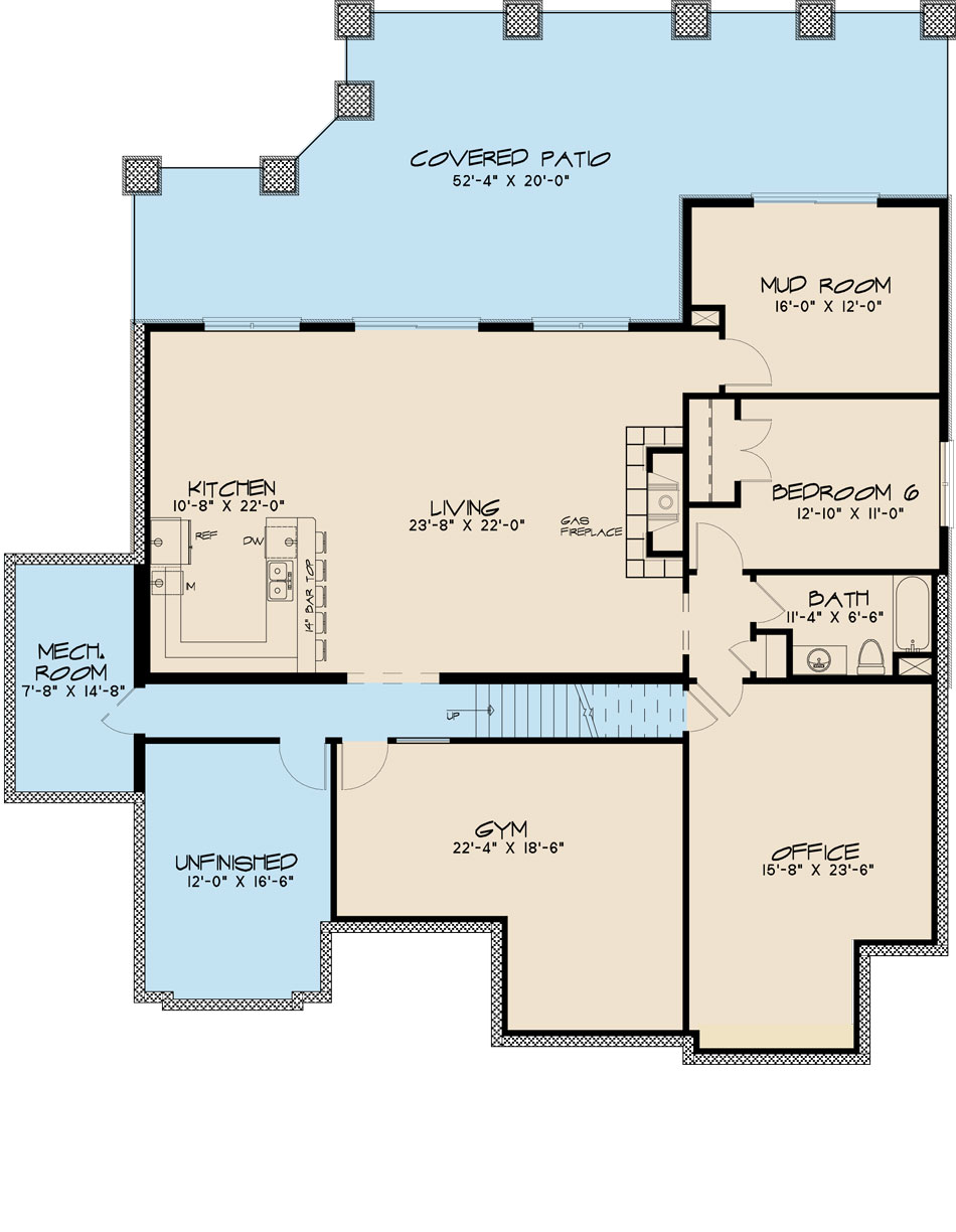 House Plan SMN 1036 Basement