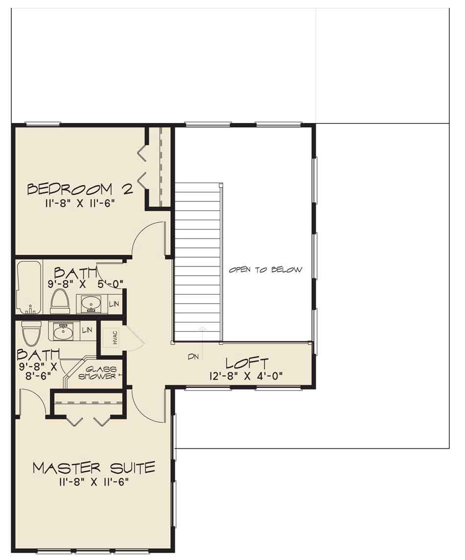 House Plan SMN1009 Upper Floor