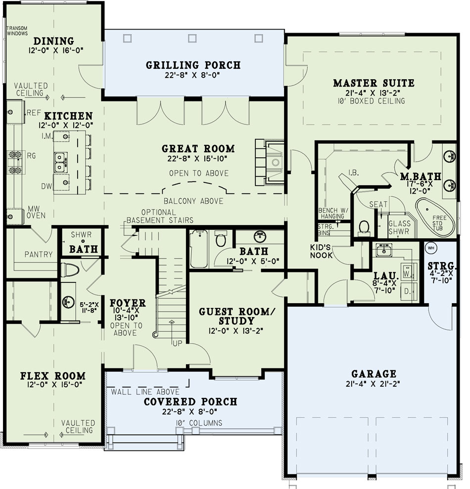House Plan NDG 1670 Main Floor
