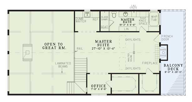 House Plan NDG 173 Upper Floor