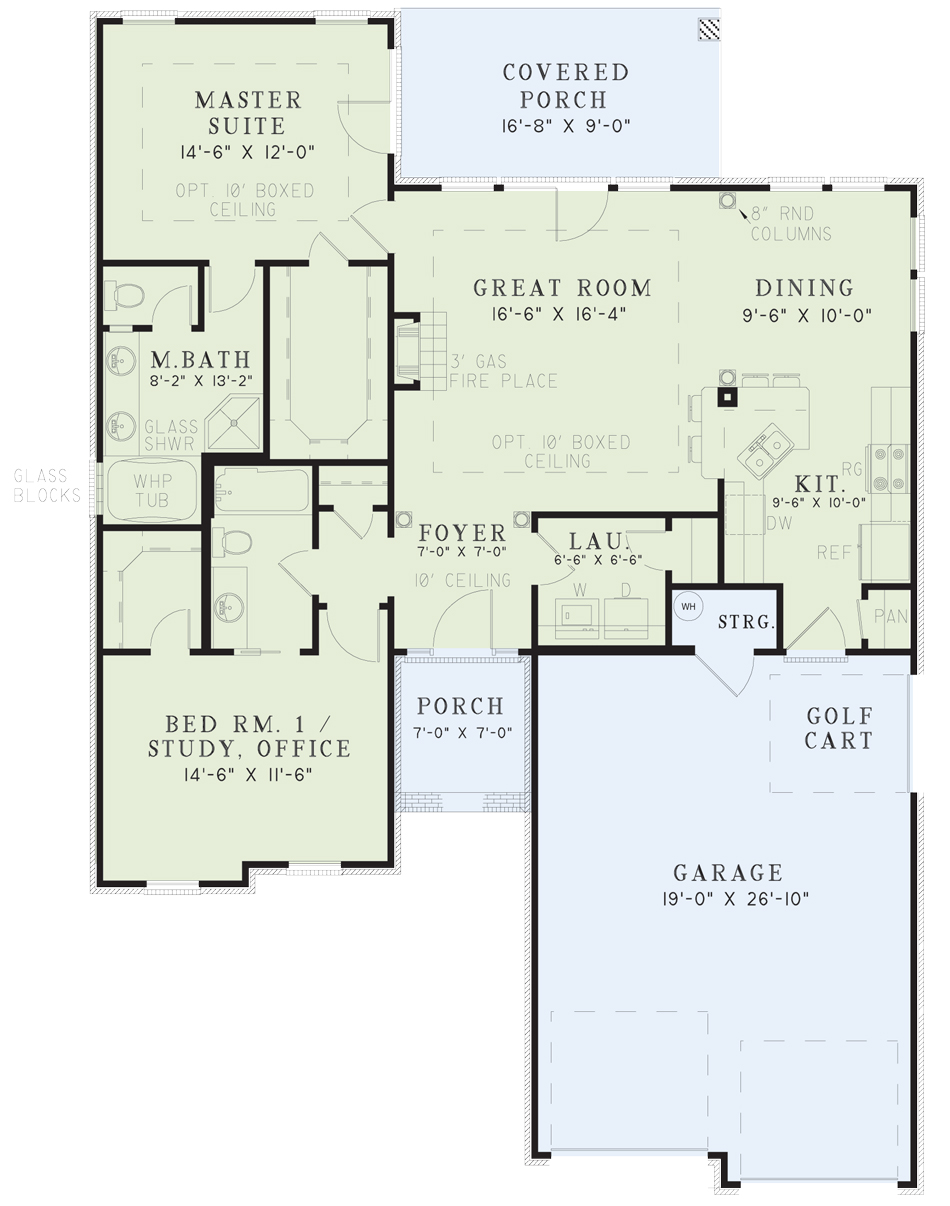 House Plan 288 Sage Meadows Southern House Plan Nelson Design Group