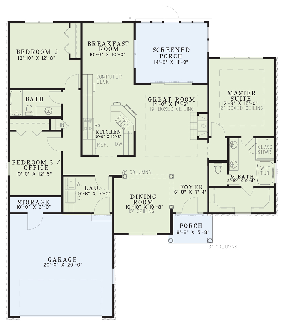 House Plan NDG 825 Main Floor