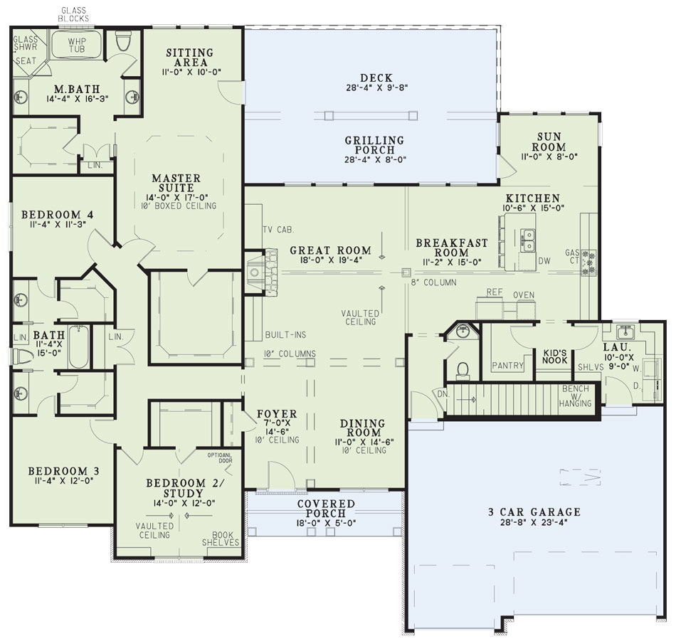House Plan NDG 847 Main Floor