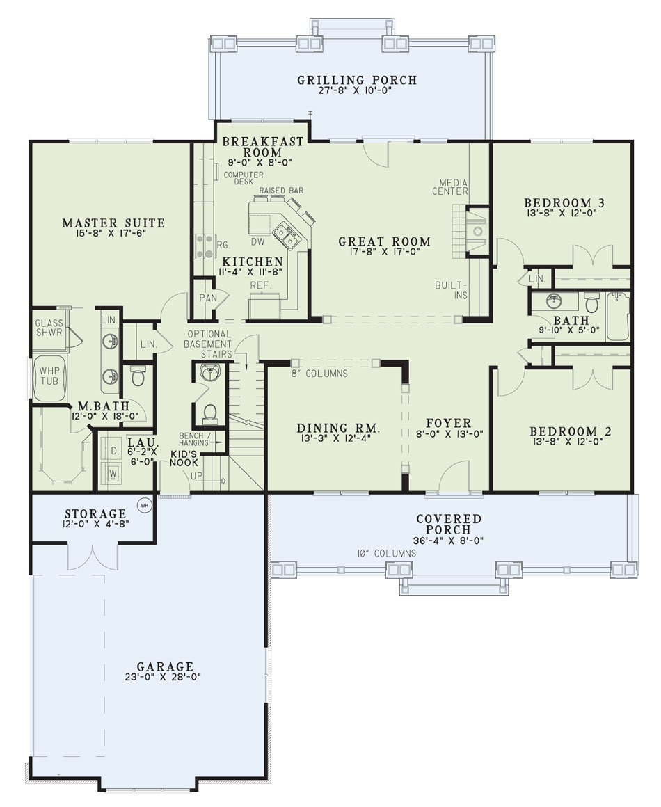 House Plan NDG 982 Main Floor