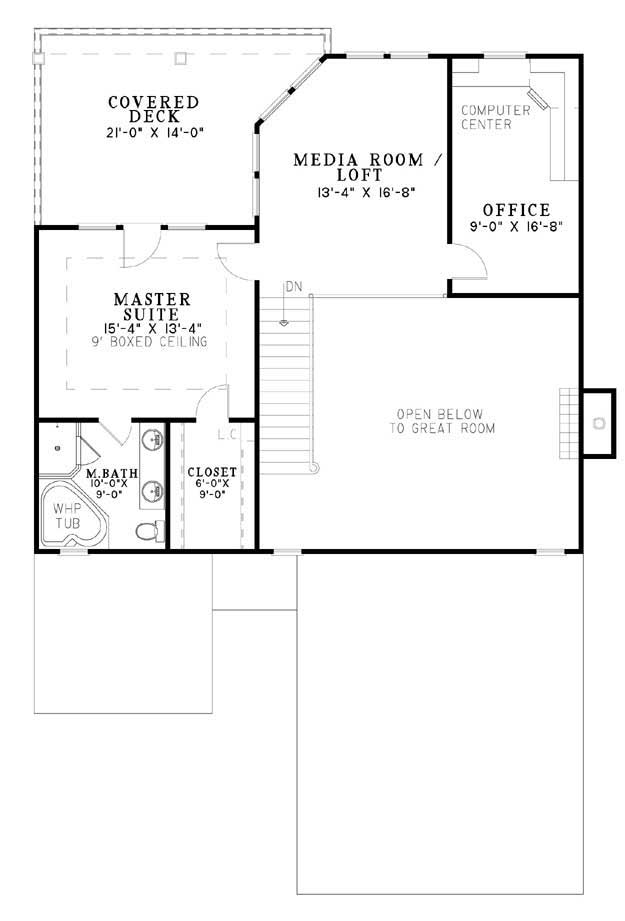 House Plan NDG 697 Upper Floor