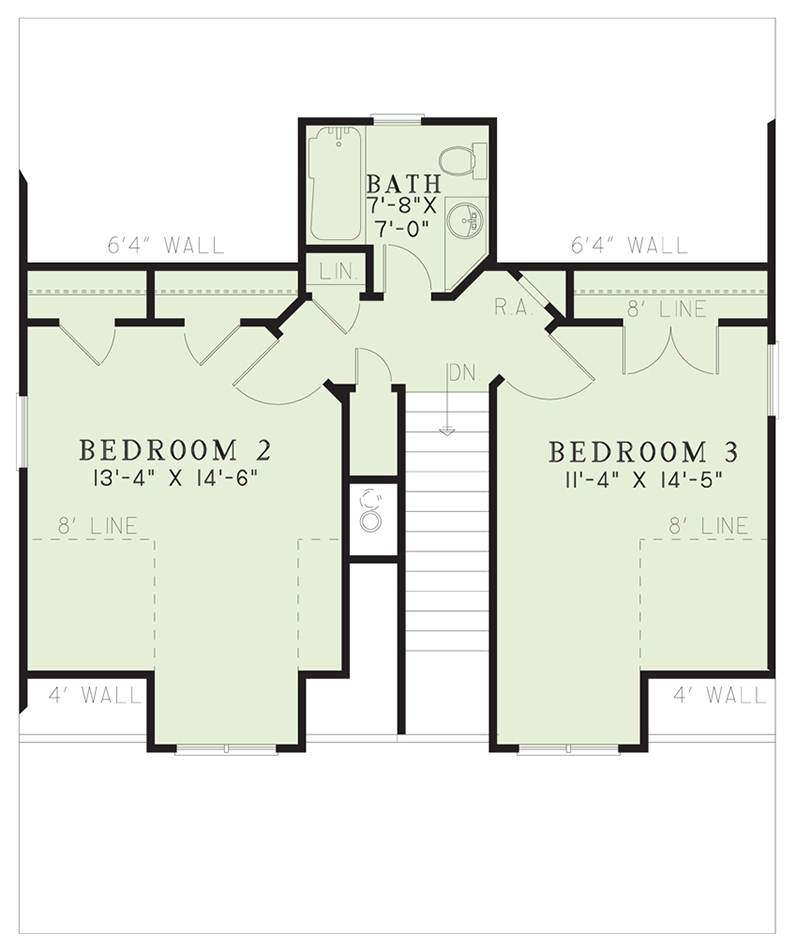 House Plan NDG 1181 Upper Floor