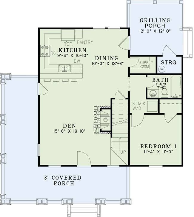House Plan NDG 1323 Main Floor