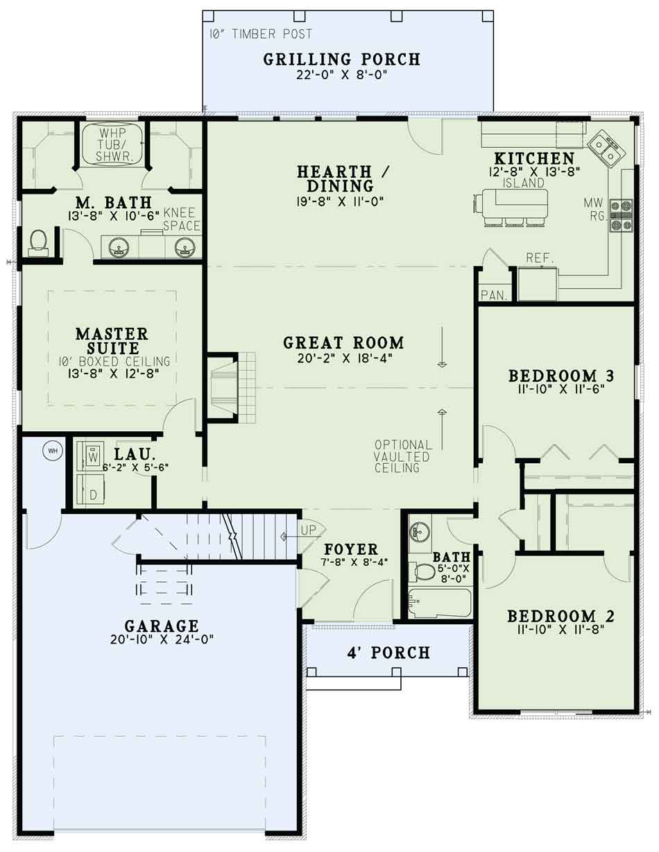 House Plan NDG 1387 Main Floor