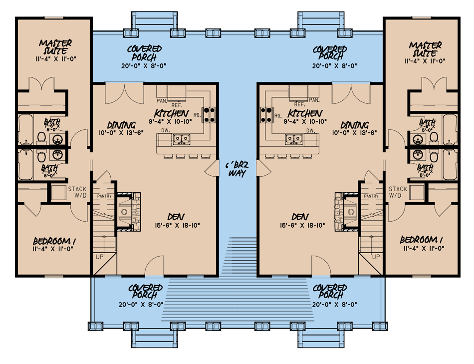 House Plan MEN 5182 Main Floor