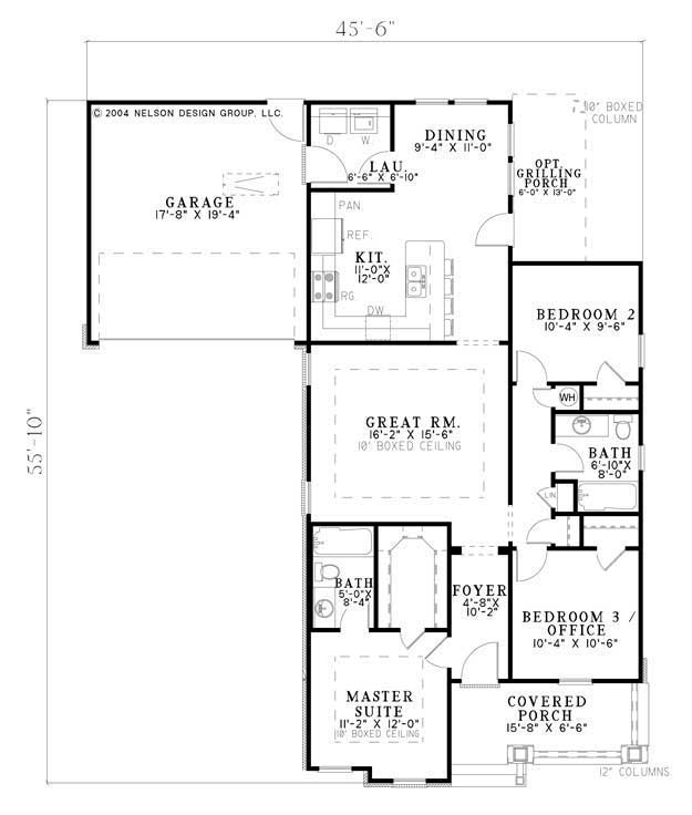 House Plan NDG 1083 Main Floor