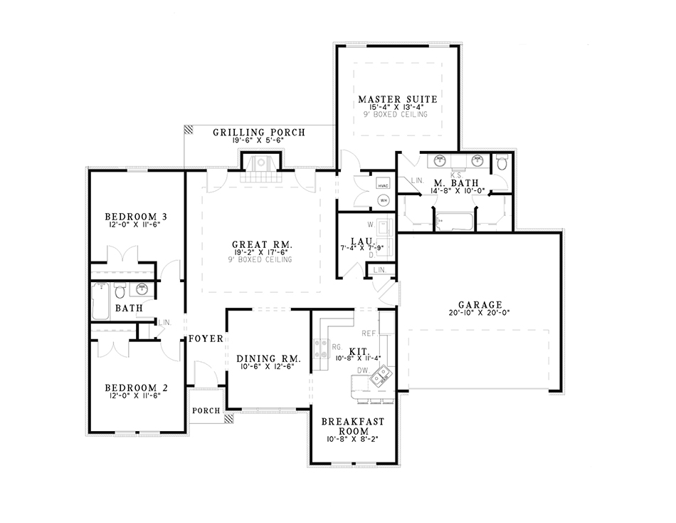 House Plan NDG 153 Main Floor