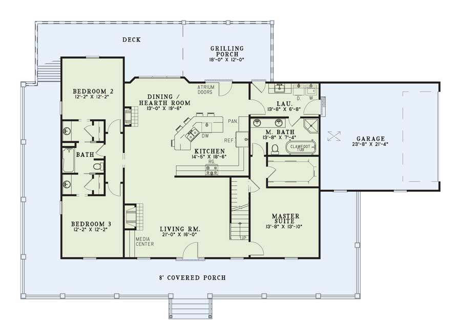 House Plan 178 Olive Street Farmhouse House Plan Nelson Design Group