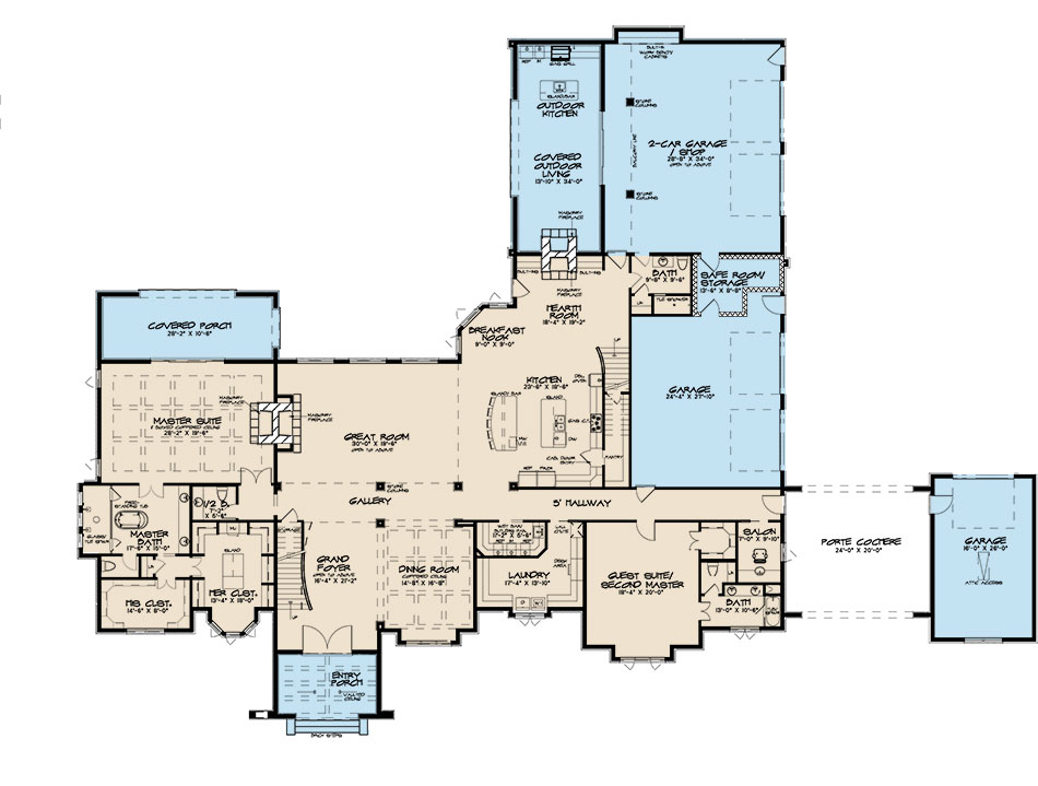 House Plan SMN 1011 Main Floor