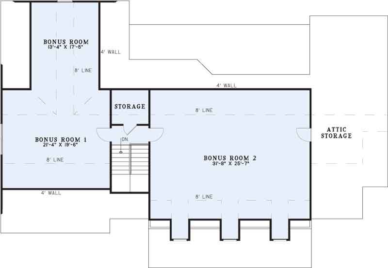 House Plan NDG 646B Bonus Room