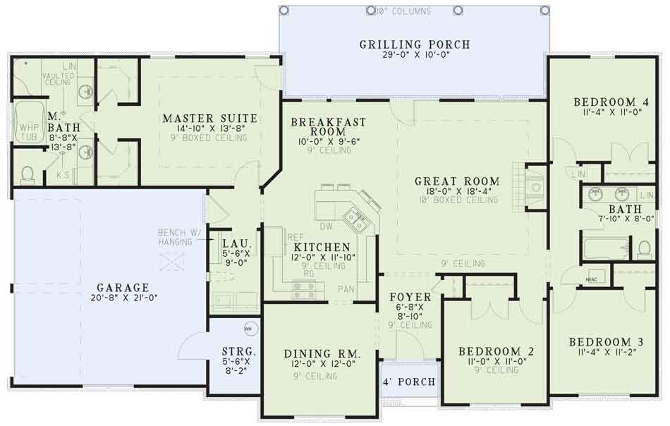House Plan NDG 702 Main Floor