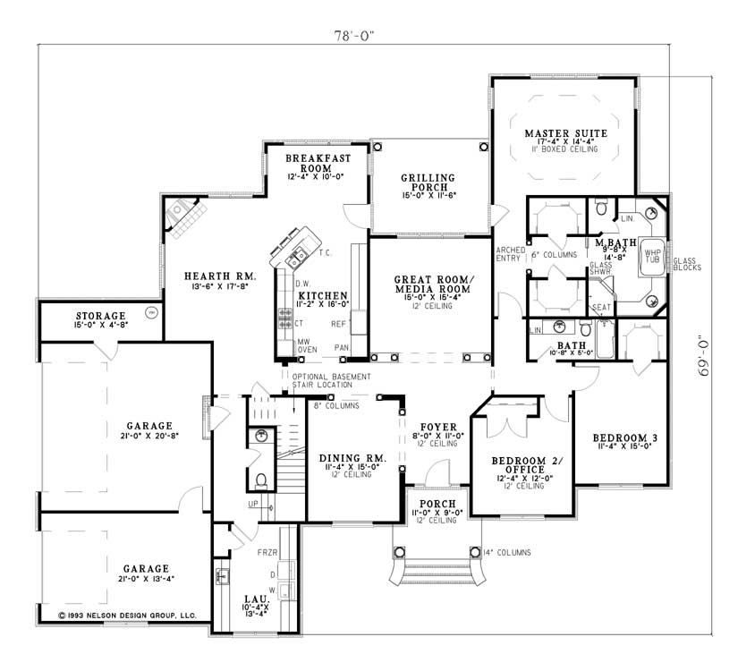 House Plan NDG 717 Main Floor