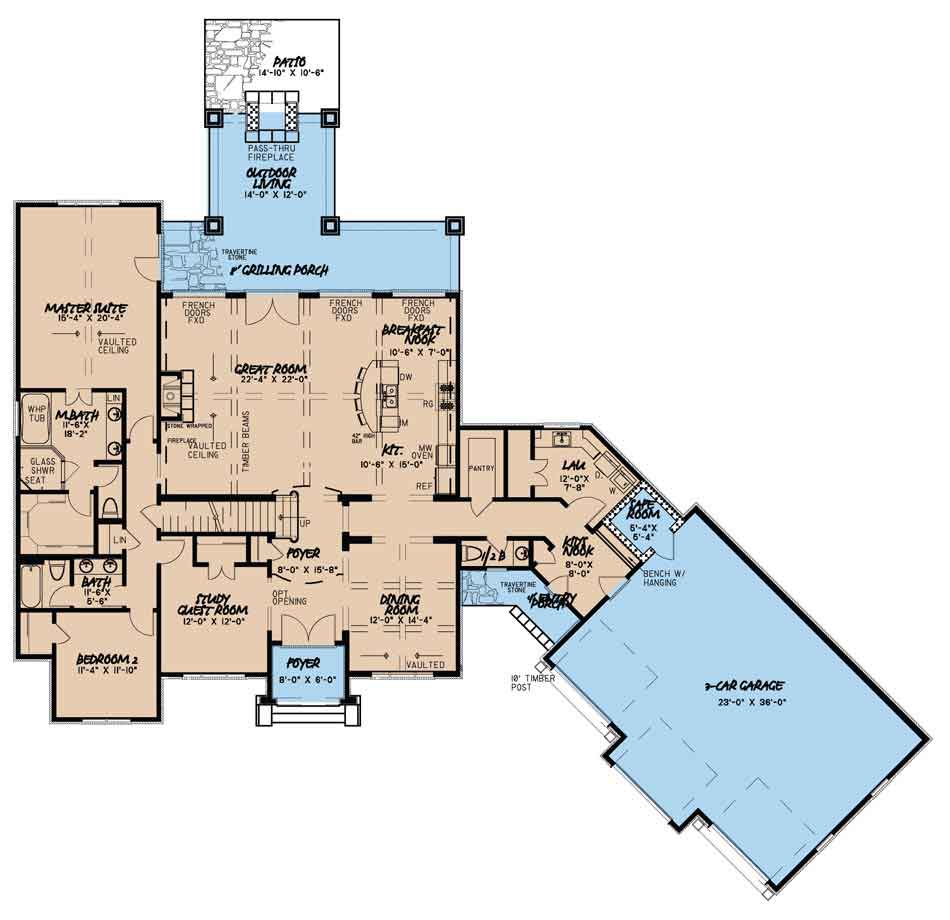 House Plan MEN5087 Main Floor
